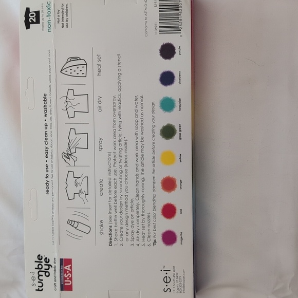SEI Tumble Dye Tie Dye Kit Set 2 Sets, New - Picture 3 of 5